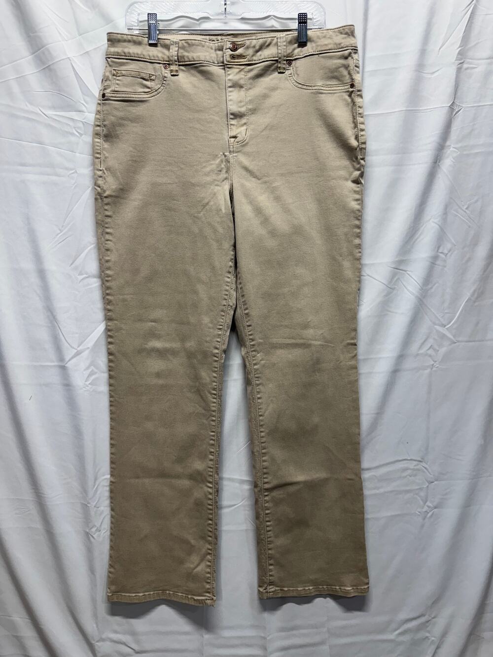 M Jeans Maurices Size XL High Rise Straight Leg Pant Super Soft Casual Utility